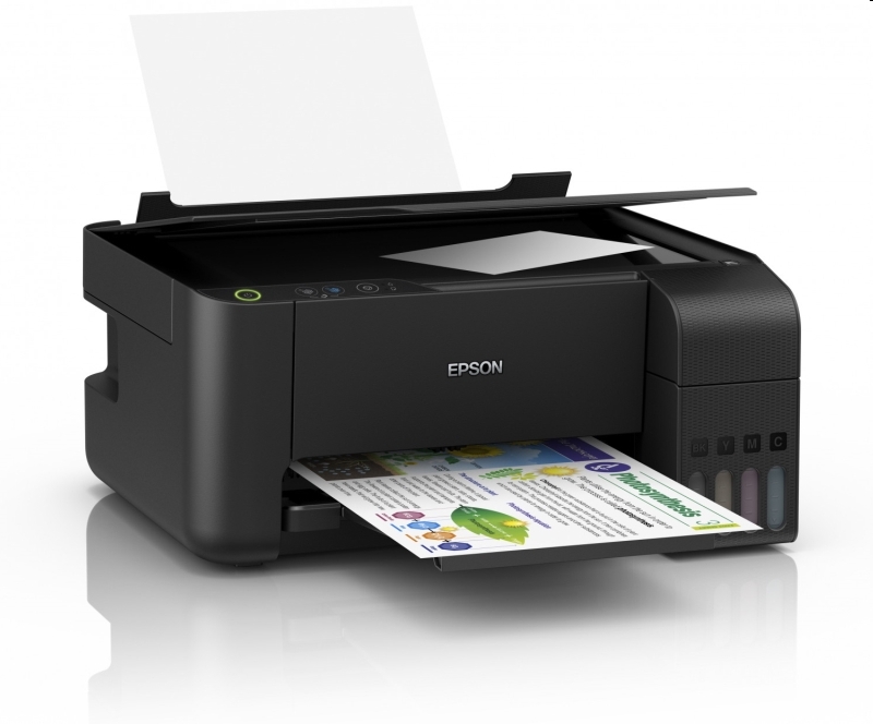 Multifunkciós nyomtató tintasugaras színes A4 EPSON EcoTank MFP L3110 USB fotó, illusztráció : C11CG87401