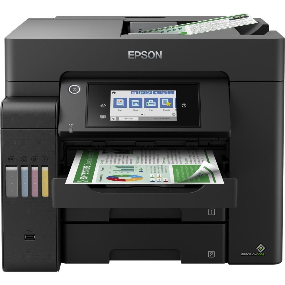 MFP tintasugaras A4 Epson EcoTank L6550 színes MFP DADF duplex LAN WIFI FAX 3év fotó, illusztráció : C11CJ30402