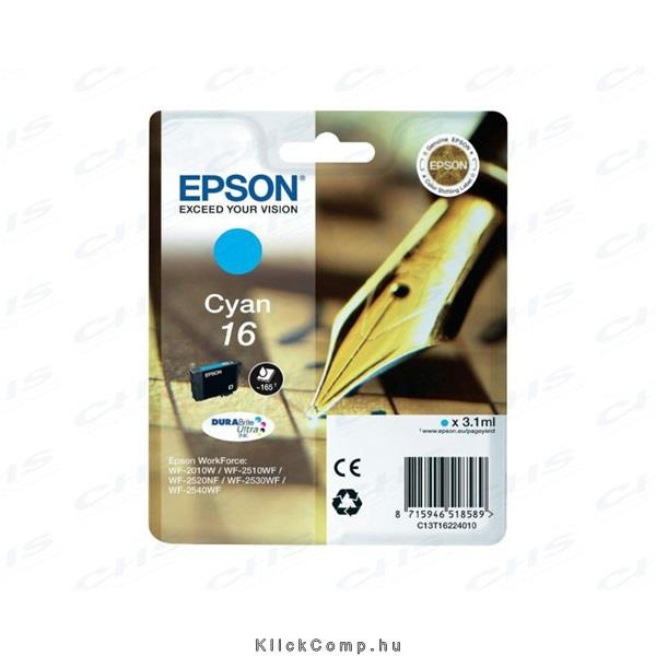 EPSON T1621 tintapatron sárga 3,1 ml Patron 16 fotó, illusztráció : C13T16244010