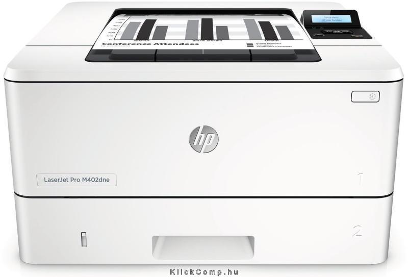 Lézernyomtató A4 mono USB/Háló Duplex HP LaserJet Pro 400 M402dne #B19 fotó, illusztráció : C5J91A