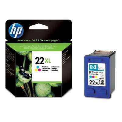 HP 22XL színes tri-color tintapatron fotó, illusztráció : C9352CE