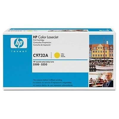 hp yellow toner cartridge clj 5500/5550 fotó, illusztráció : C9732A