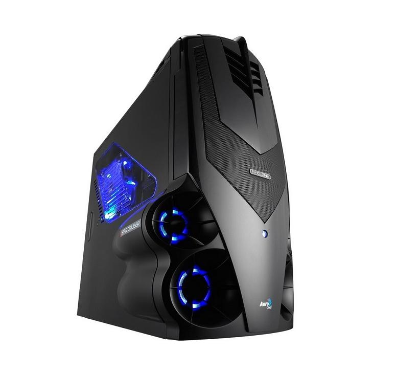 Számítógépház Midi ház USB3.0 fekete-kék Aerocool Syclone II fotó, illusztráció : CAAC100