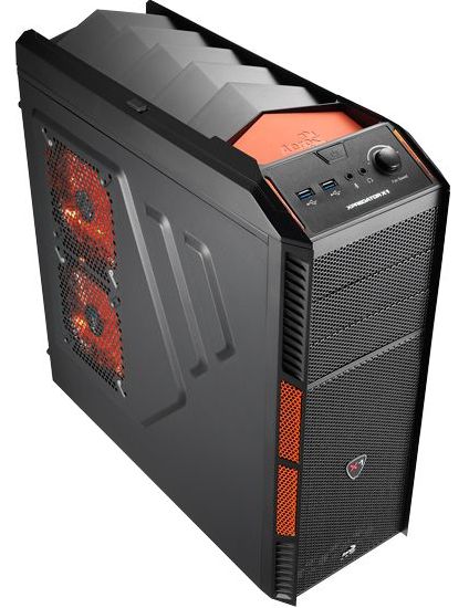 Számítógépház Midi-Tower Fekete Narancs Aerocool Xpredator X1 fotó, illusztráció : CAAC140