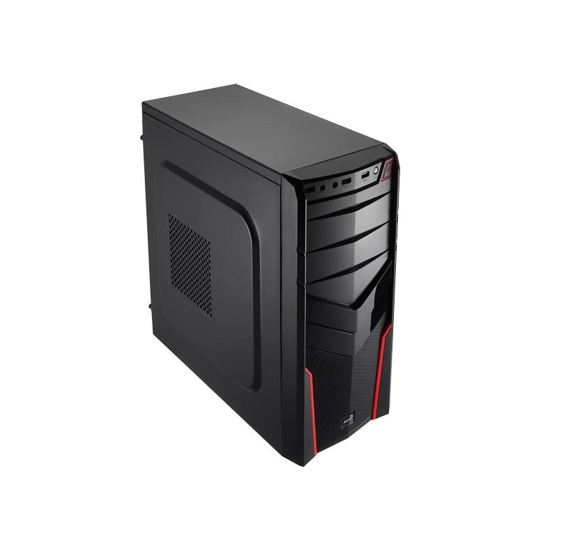Számítógépház Midi-Tower F/R Aerocool V2X Red Edition fotó, illusztráció : CAAC200