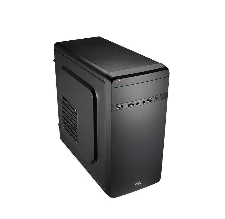 Számítógépház MicroATX fekete Aerocool QS-180 fotó, illusztráció : CAAC211