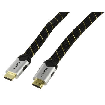 HDMI LAPOS KÁBEL FÉM CSATLAKOZÓVAL fotó, illusztráció : CABLE-5501-1.5