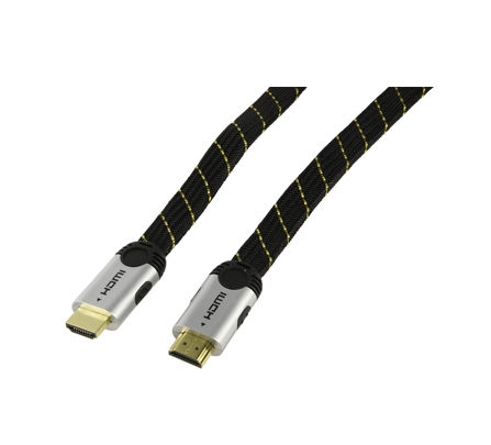 HDMI LAPOS KÁBEL FÉM CSATLAKOZÓKKAL fotó, illusztráció : CABLE-5501-2.5