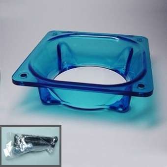Kiegészítők ventilátor adapter 120mm-ról 80mm-ra, kék színben 4 csavarral fotó, illusztráció : CAF0812B