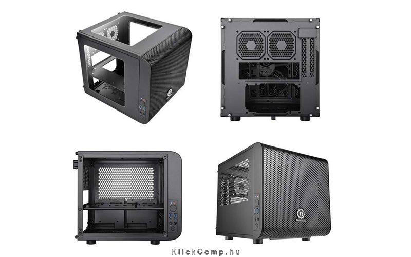 Számítógépház mITX ház Thermaltake Core V1 Cube fotó, illusztráció : CA-1B8-00S1WN-00