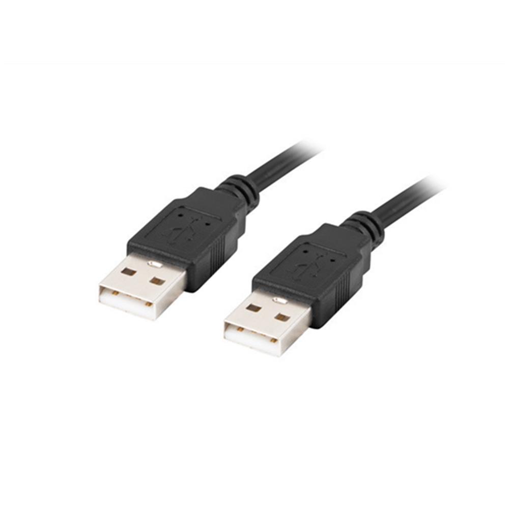 Lanberg USB-A M M kábel 500cm fotó, illusztráció : CA-USBA-20CU-0005-BK