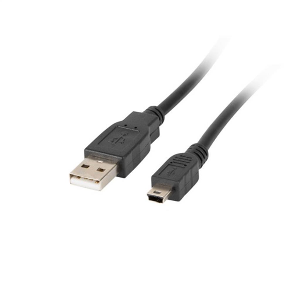 Lanberg mini usb kábel 30cm fotó, illusztráció : CA-USBK-10CC-0003-BK