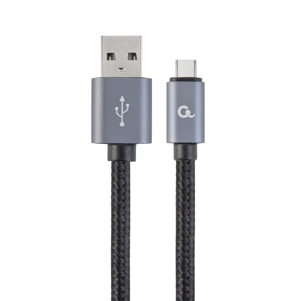 Kábel USB2.0 - USB Type-C cable 1,8m Black Gembird fotó, illusztráció : CCB-MUSB2B-AMCM-6