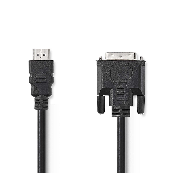 HDMI DVI-D Kábel  Nedis 2M fekete - Már nem forgalmazott termék fotó, illusztráció : CCGP34800BK20