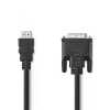 HDMI DVI-D Kábel Nedis 2M fekete