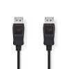 DisplayPort Kábel DisplayPort Dugó - DisplayPort Dugó 3m Fekete nedis CCGP37010BK30 Technikai adatok