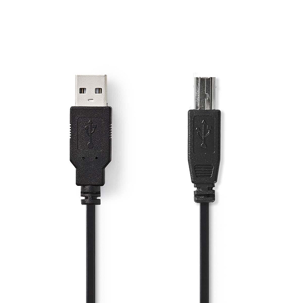 USB nyomtató-kábel 2m USB2.0 A-B apa/anya - Már nem forgalmazott termék fotó, illusztráció : CCGP60100BK20