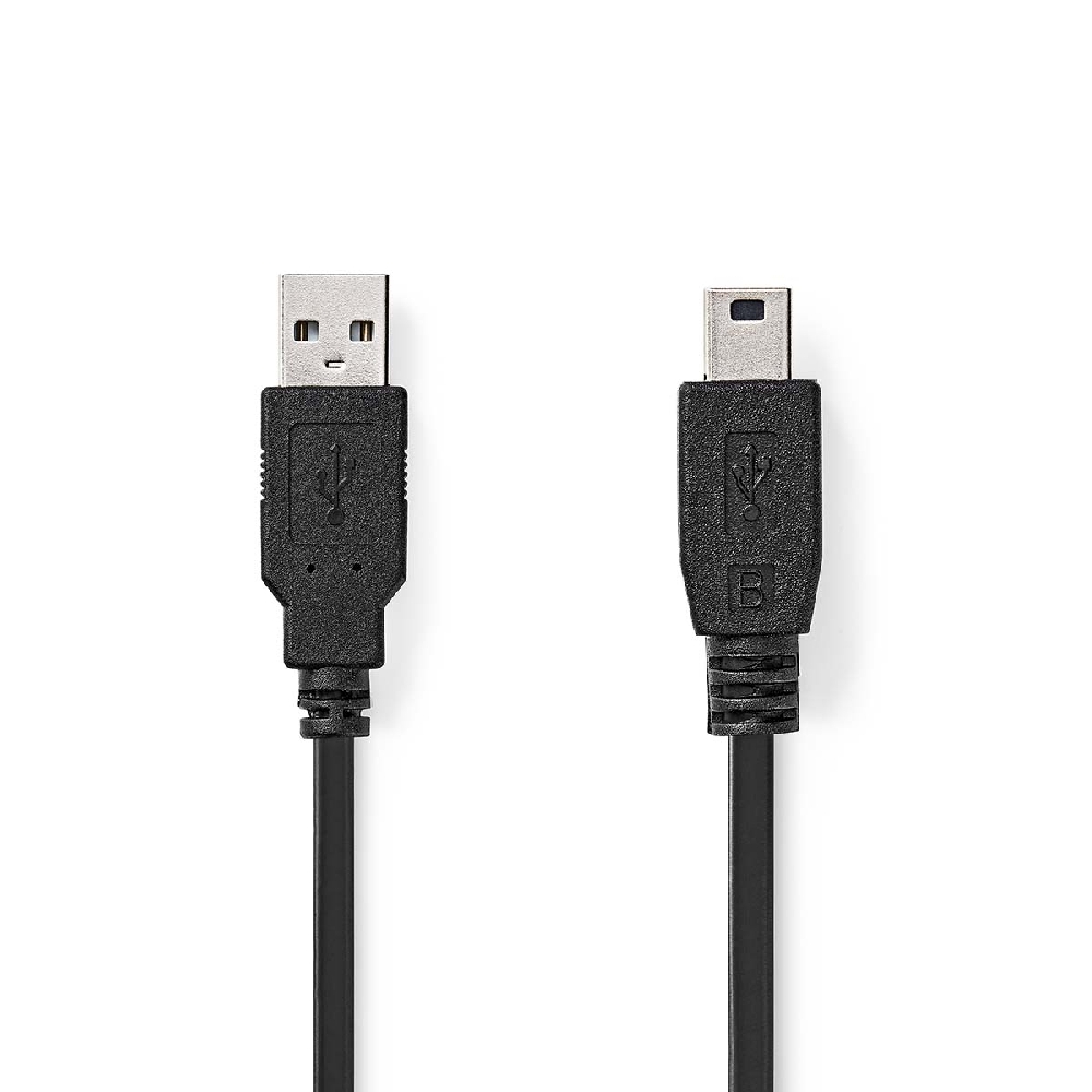 USB kábel USB A - mini B 5pin USB2.0  1m fotó, illusztráció : CCGP60300BK10