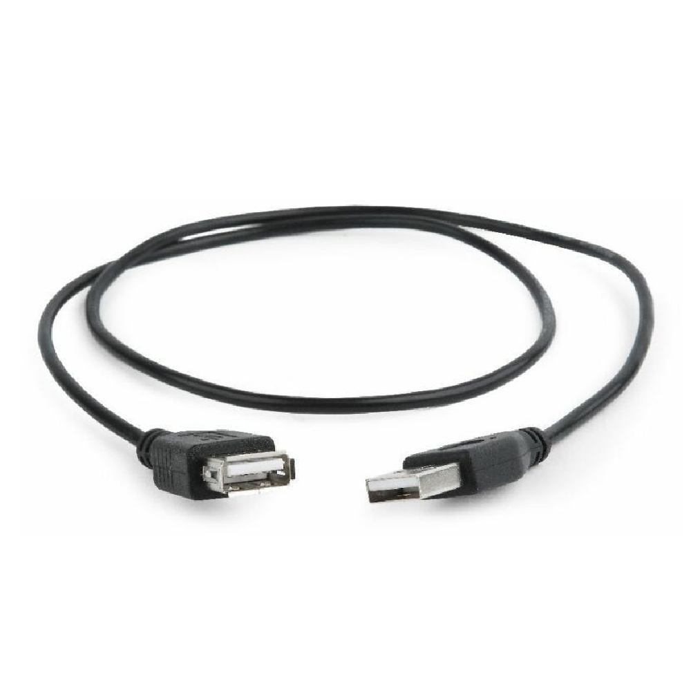 USB hosszabító kábel 0,75m USB2.0 fekete Gembird - Már nem forgalmazott termék fotó, illusztráció : CC-USB2-AMAF-75