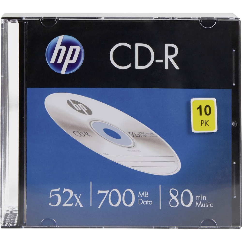CD DISK HP CD-R, 700MB, 52x, vékony tok,1db - Már nem forgalmazott termék fotó, illusztráció : CDH7052V10