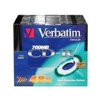 CD DISK VERBATIM CD-R 700 MB, 80min, 52x, vékony tok (DataLifePlus) - Már nem f fotó, illusztráció : CDV7048V1