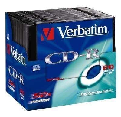 CD DISK VERBATIM 700MB 52x vékony tok  DataLife fotó, illusztráció : CDV7052V1DL