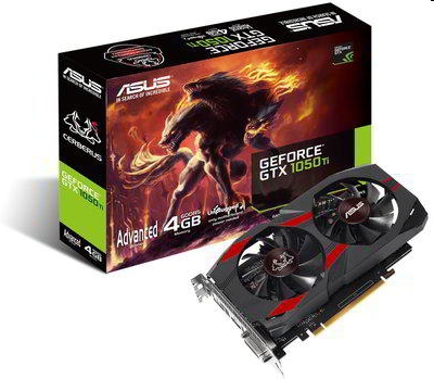 VGA GTX1050TI ASUS videokártya nVidia CERBERUS GTX1050TI A4G fotó, illusztráció : CERBERUSGTX1050TIA4G