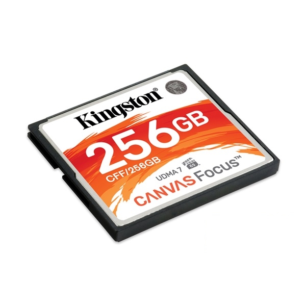 Memória-kártya 256GB Compact Flash Kingston Canvas Focus fotó, illusztráció : CFF_256GB