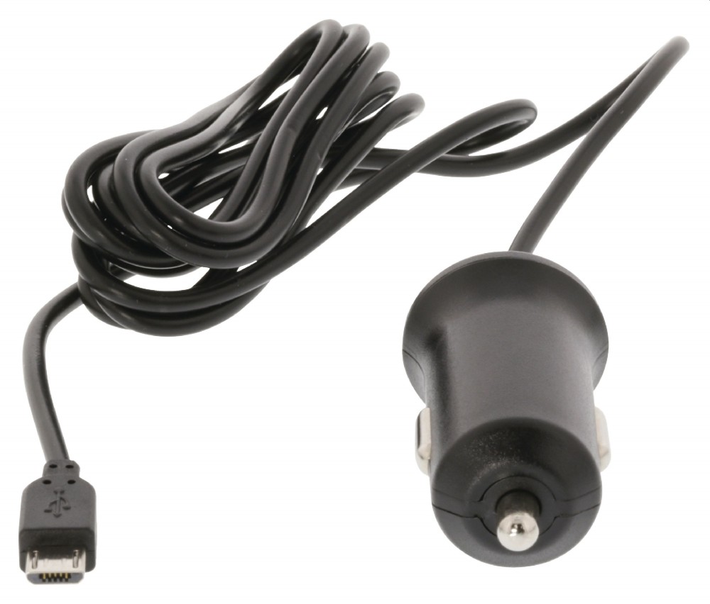 Autós Töltő 2.4A Micro USB Fekete fotó, illusztráció : CH-008BL