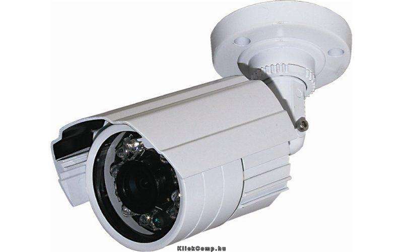 Bullet kamera analóg, kültéri, CMOS, 520TVL, 3,6mm, IR20m, IP66 fotó, illusztráció : CI-CM6030