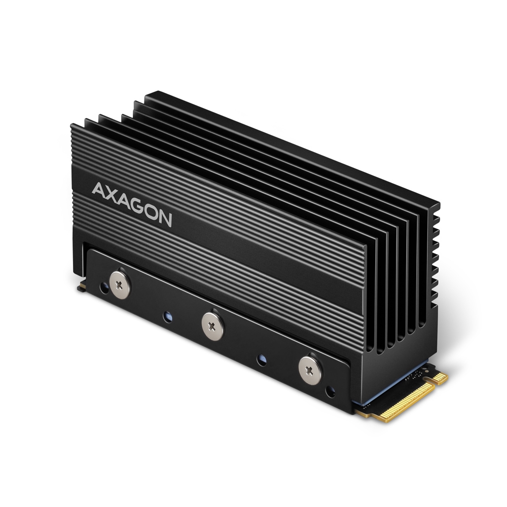 Hűtőborda Axagon CLR-M2XL alumínium passzív hűtő M.2 SSD-hez fotó, illusztráció : CLR-M2XL