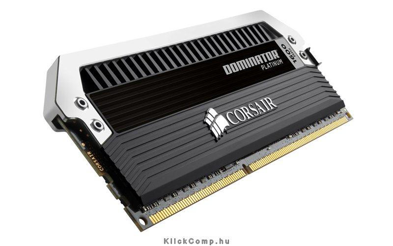 8GB DDR3 Memória 1600MHz Kit 2x4GB 1.5V CORSAIR DOMINATOR Platinum fotó, illusztráció : CMD8GX3M2A1600C9