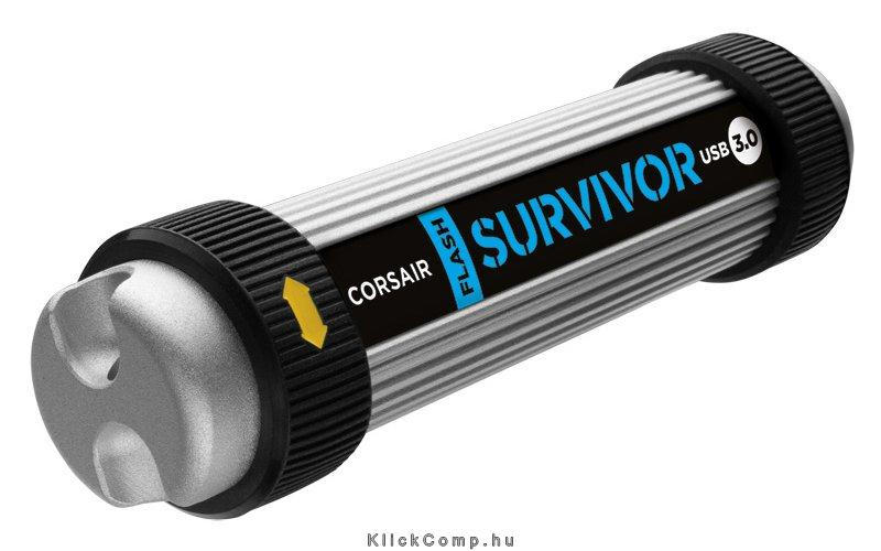 32GB PenDrive USB3.0 ütésálló, 200m-ig vízálló CORSAIR Flash Survivor Ultra Rug fotó, illusztráció : CMFSV3-32GB