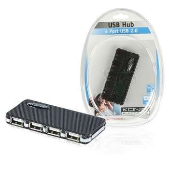 USB HUB 2.0 IRON Black web - Már nem forgalmazott termék fotó, illusztráció : CMP-USB2HUB12