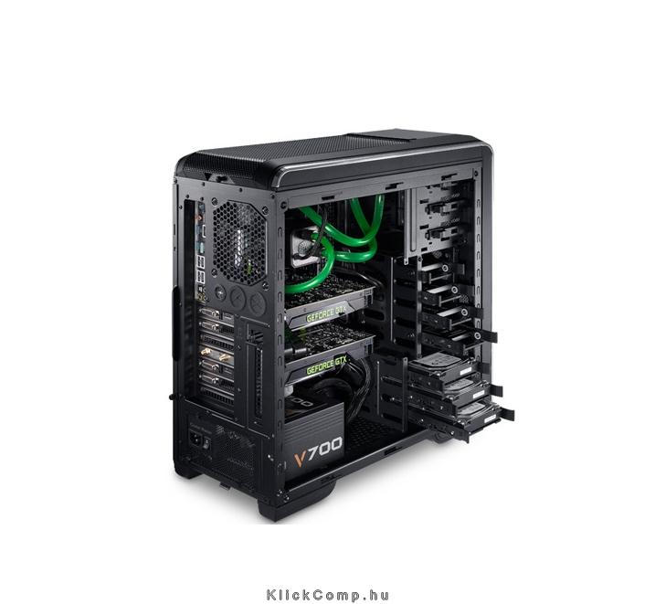 Számítógépház fekete ATX ház COOLER MASTER CM 690 III nVidia Edition táp nélkül fotó, illusztráció : CMS-693-GWN1