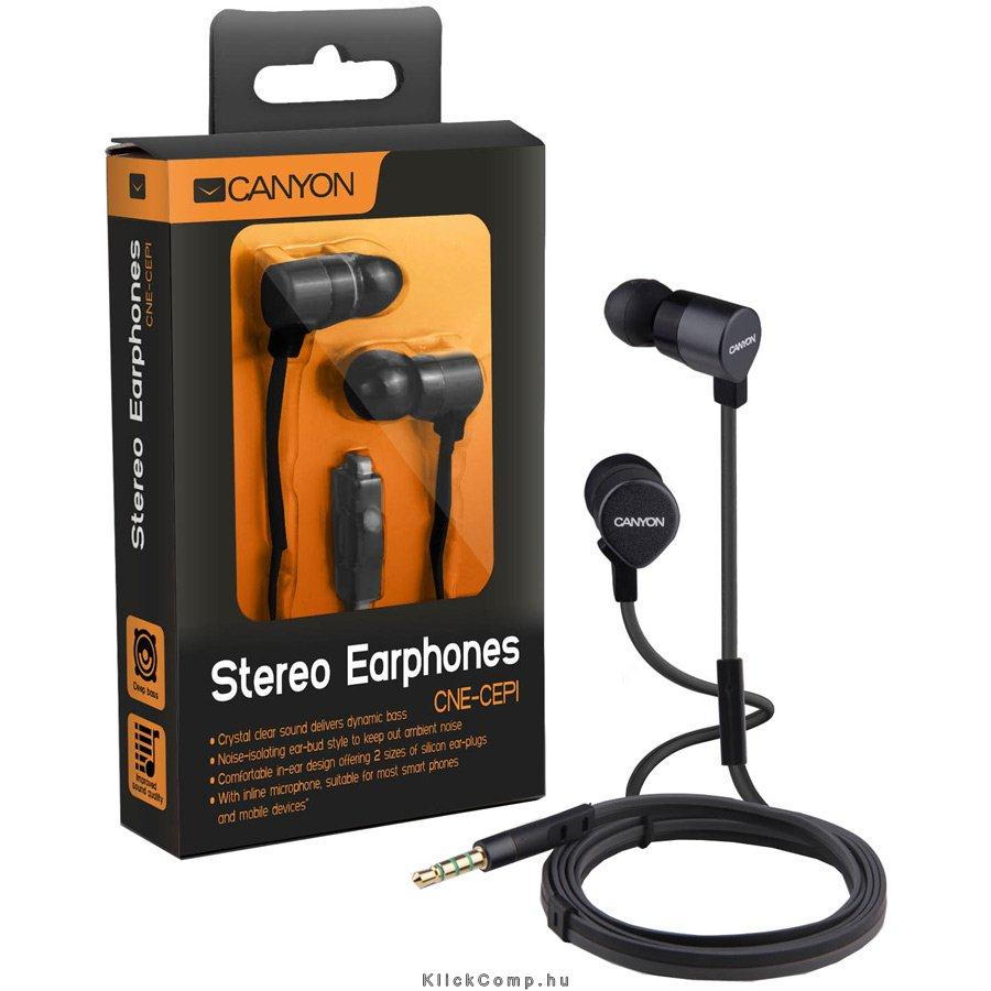 fülhallgató CNE-CEP1S fekete fotó, illusztráció : CNE-CEP1B