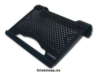 Notebook Cooler 1 x 80mm, 2500 RPM, 23.3dB, 18 CFM, Aluminum Panel, Black, for fotó, illusztráció : CNP-NS5B