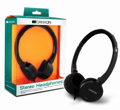 Fejhallgató CANYON Stereo Headset (2 év gar) - Már nem forgalmazott termék fotó, illusztráció : CNRHP04NB