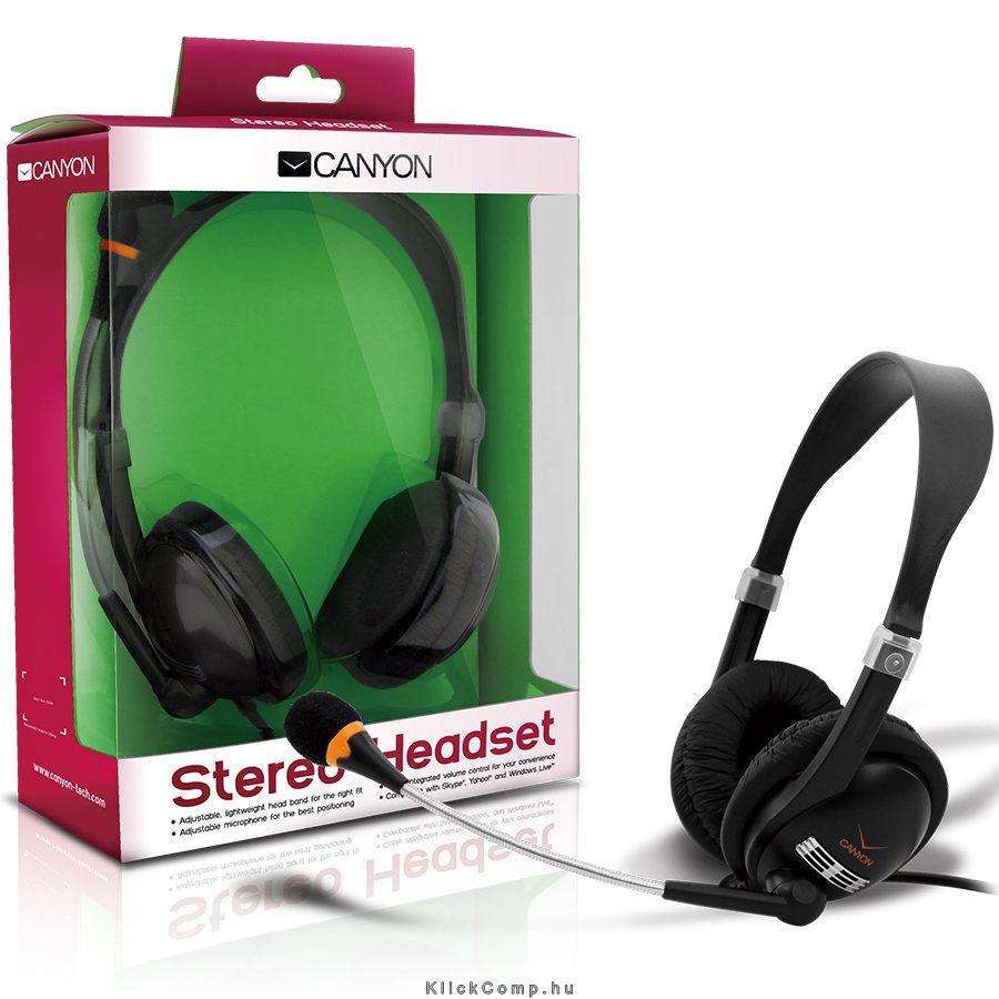 Headset CANYON fotó, illusztráció : CNR-HS01NB
