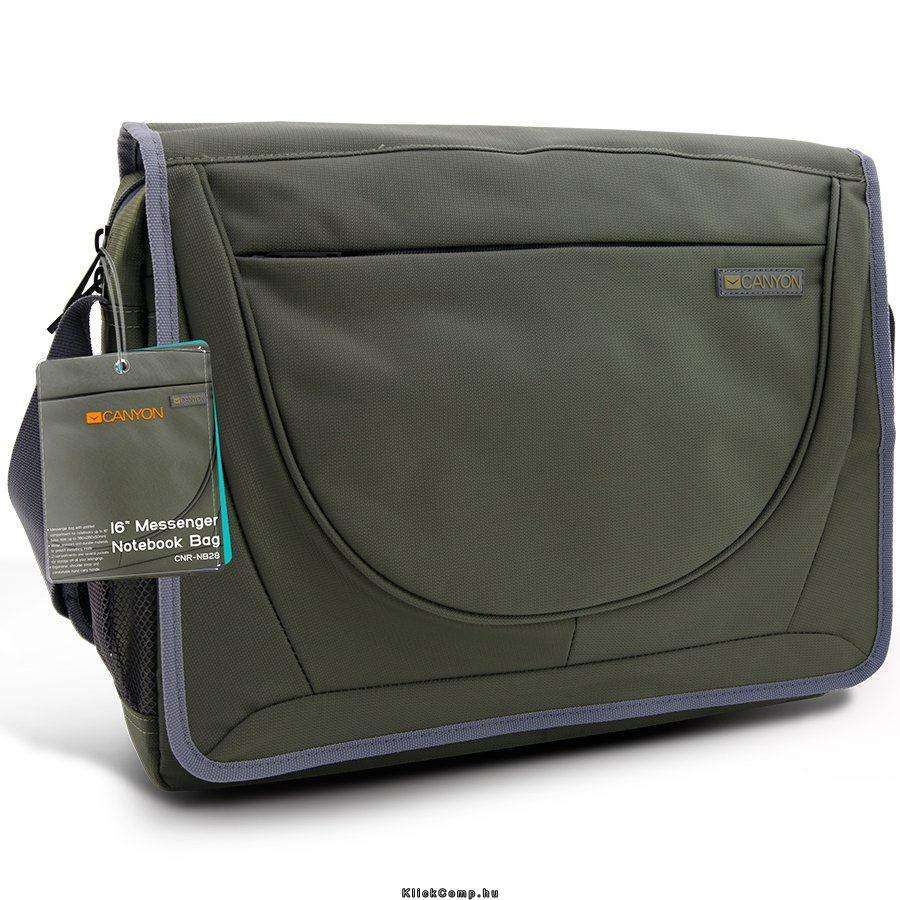 Laptop Case Messenger bag for 16  Notebook, Olive Green fotó, illusztráció : CNR-NB28