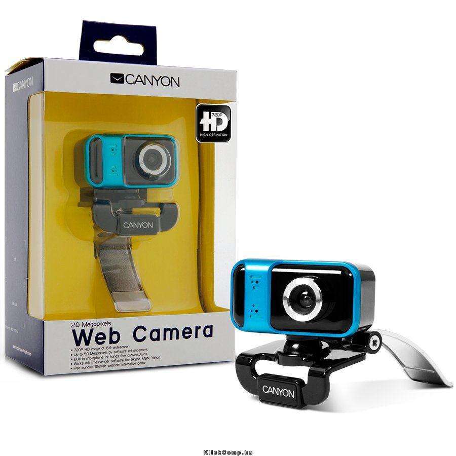 Web Camera CNR-WCAM920 2Mpixel, 1/4 , CMOS, USB 2.0 Black/Blue fotó, illusztráció : CNR-WCAM920HD