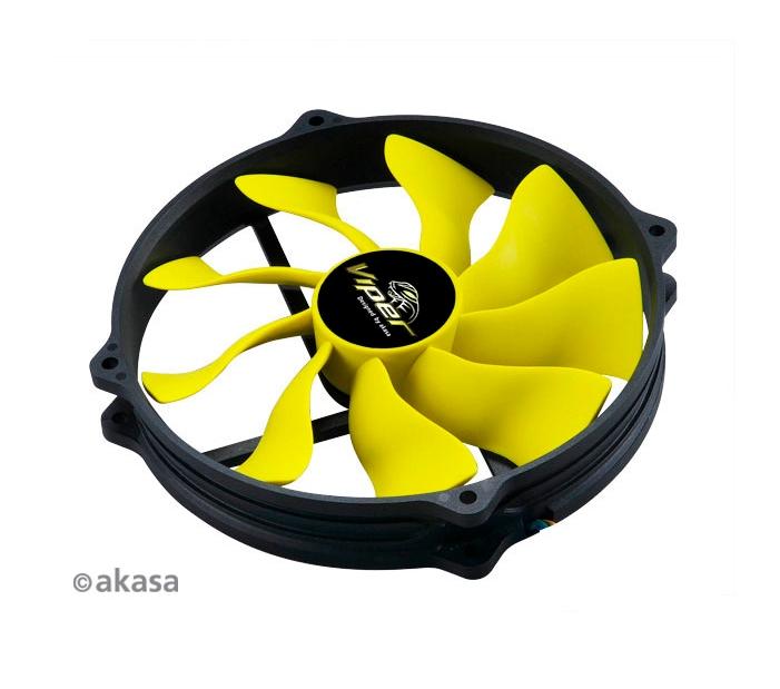 Ventilátor Viper R PWM 140mm sárga/fek fotó, illusztráció : COAK038