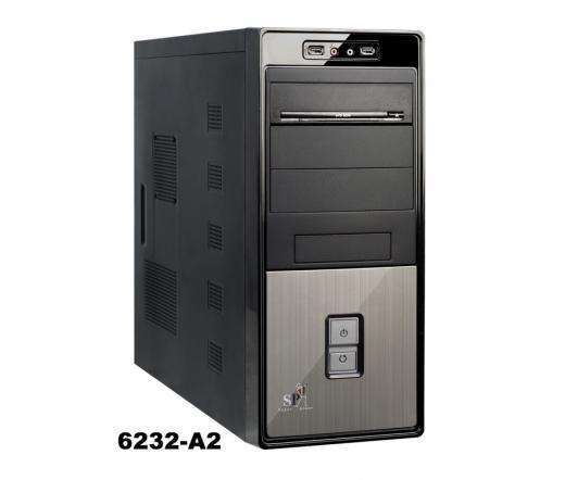 Q-6232-A2 450W 12 cm fekete-ezüst ATX ház fotó, illusztráció : CODEGEN46376