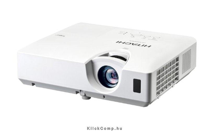 Portable XGA projektor LCD, 3200 AL; 4000:1; 1,2x, HDMI, USB/LAN display fotó, illusztráció : CP-X3030WN