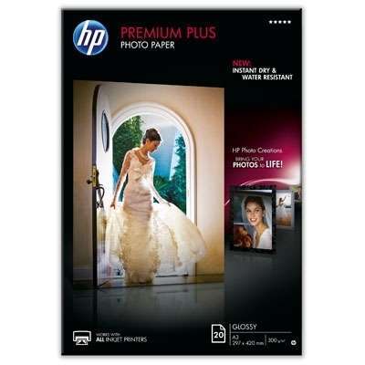 HP Premium Plus Glossy Photo Paper 20 shts, A3 ,300g/m2 fotó, illusztráció : CR675A