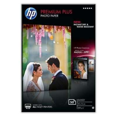 HP premium plus fényes 10x15 50lap fotópapír fotó, illusztráció : CR695A