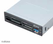 3,5&#34; Usb3 kártyaolvasó 6slot fek CRAK031 fotó
