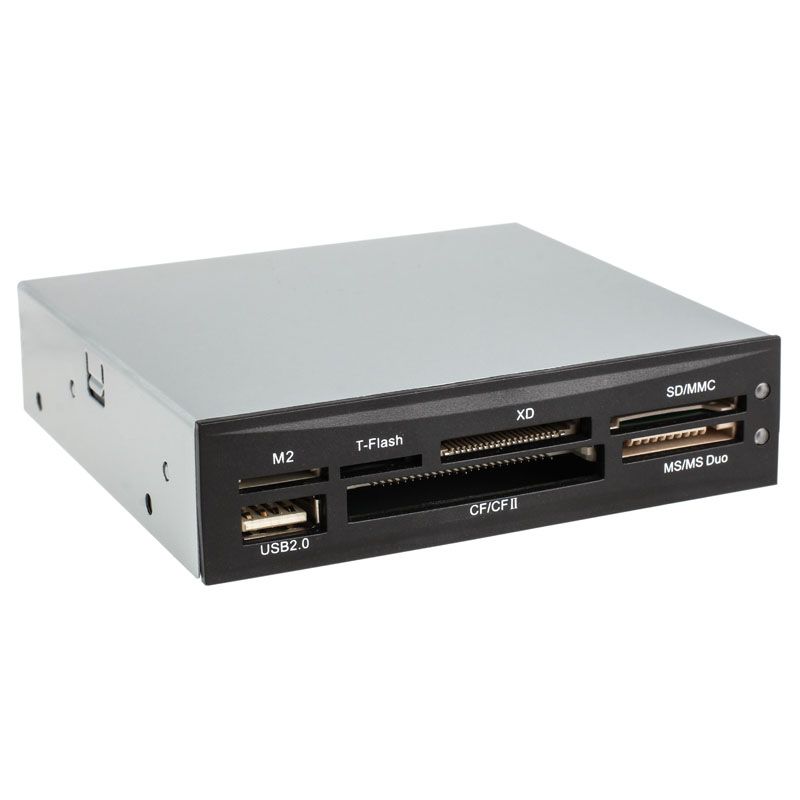 Memória-kártya olvasó 75in1 3.5  fekete-ezüst fotó, illusztráció : CRKO056