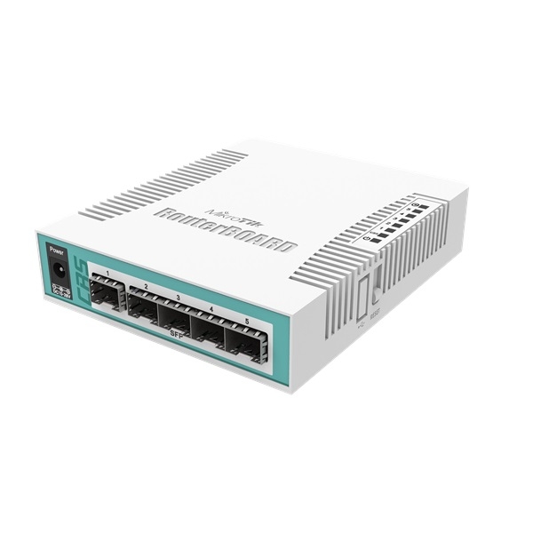 MikroTik CRS106-1C-5S 5xSFP, 1xCombo port (SFP/GbE LAN) asztali Cloud Router Sw fotó, illusztráció : CRS106-1C-5S