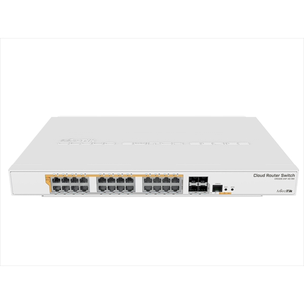 Router 24port MikroTik CRS328-24P-4S+RM 24port GbE LAN PoE 4xSFP+ port Rackmoun fotó, illusztráció : CRS328-24P-4S-RM